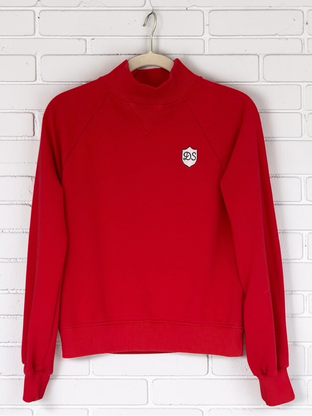 830 Dudley Stephens Heritage Sweatshirt Red French Terry XS